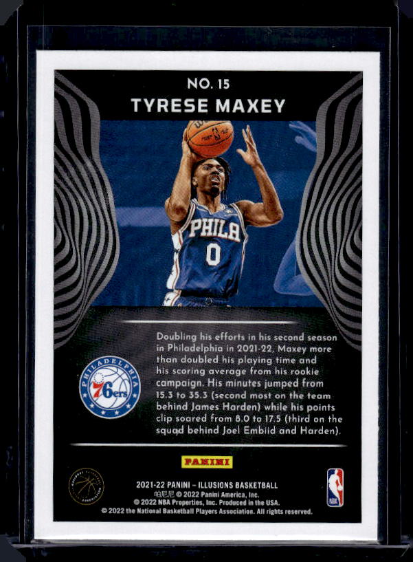 2021-22 Panini Illusions #15 Tyrese Maxey