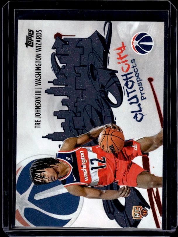 2025-26 Topps #CC-6 Tre Johnson III Clutch City Prospects
