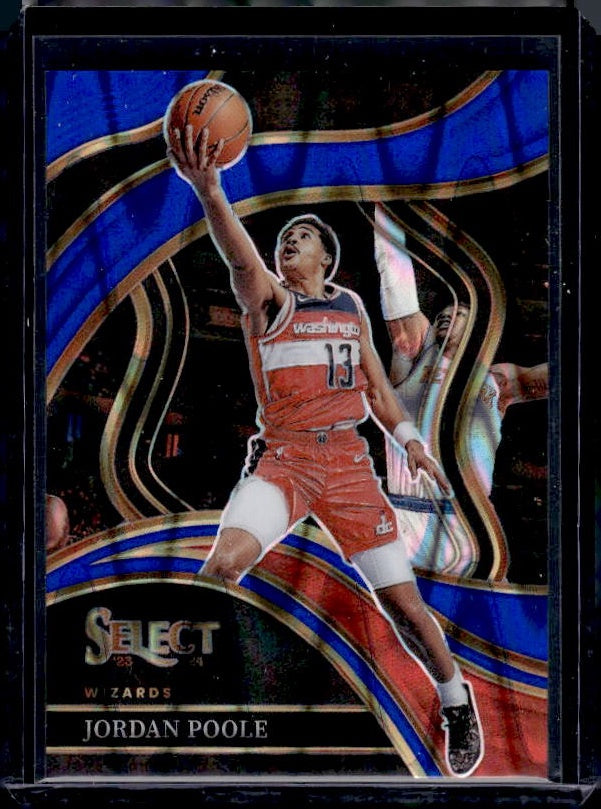 2023-24 Panini Select #218 Jordan Poole Blue Tectonic Prizms #/99