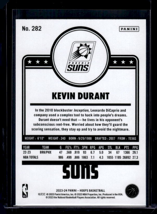 2023-24 Hoops #282 Kevin Durant