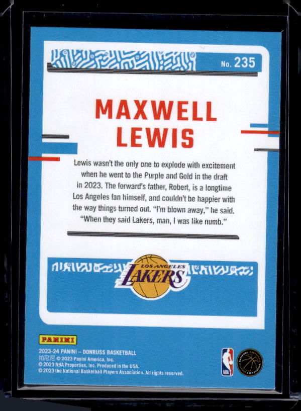 2023-24 Donruss #235 Maxwell Lewis