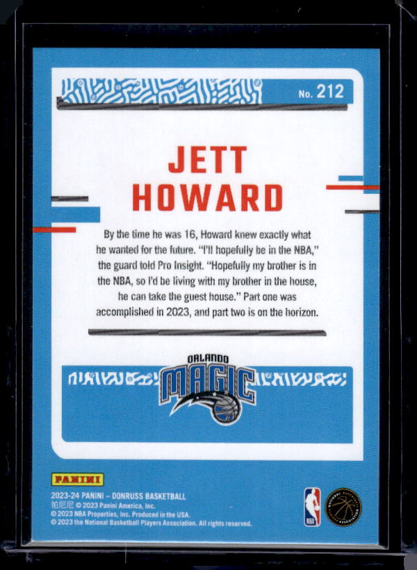 2023-24 Donruss #212 Jett Howard