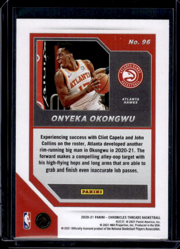 2020-21 Panini Chronicles #96 Onyeka Okongwu