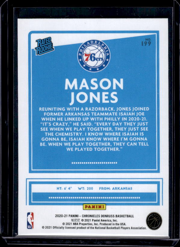2020-21 Panini Chronicles #199 Mason Jones