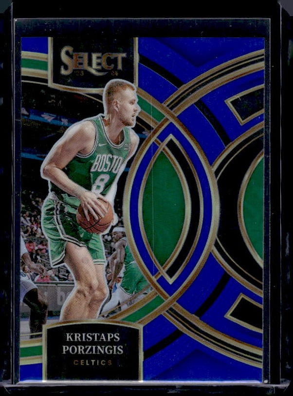 2023-24 Panini Select #139 Kristaps Porzingis Blue Prizms