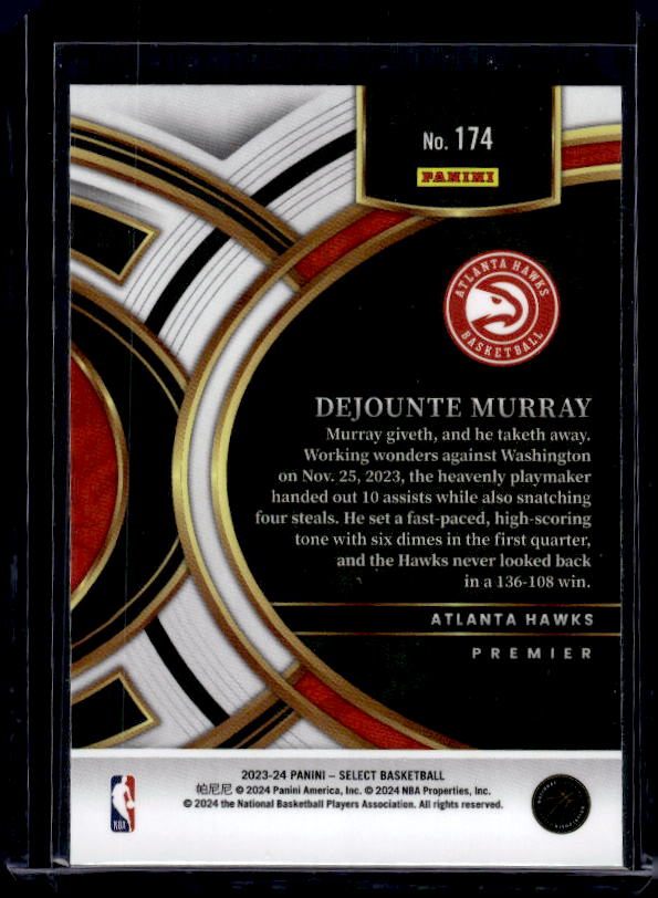2023-24 Panini Select #174 Dejounte Murray