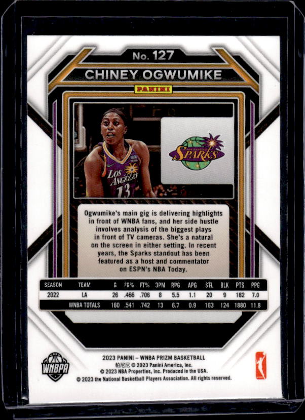 2023 Panini Prizm WNBA #127 Chiney Ogwumike