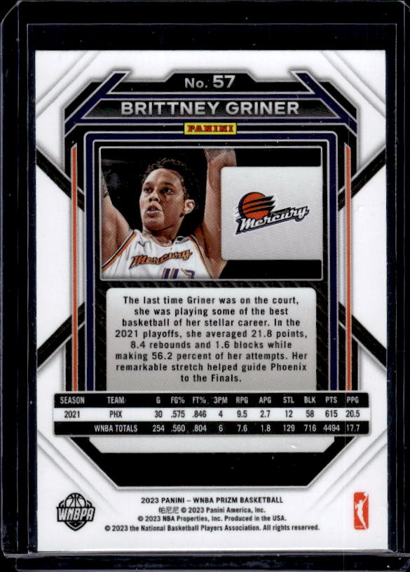 2023 Panini Prizm WNBA #57 Brittney Griner
