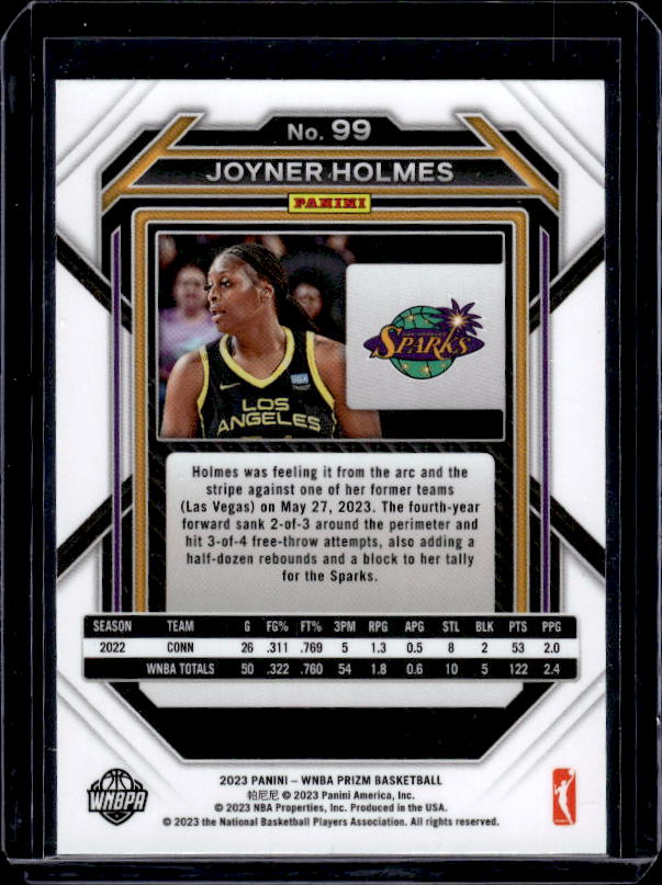 2023 Panini Prizm WNBA #99 Joyner Holmes