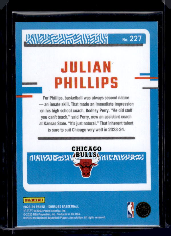 2023-24 Donruss #227 Julian Phillips Green Laser Holo