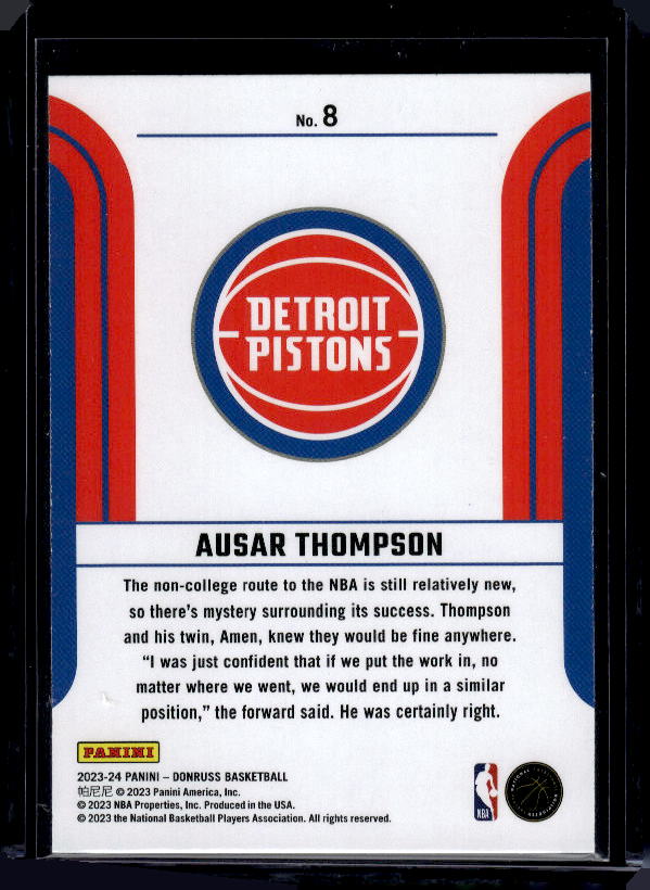 2023-24 Donruss #8 Ausar Thompson Franchise Features