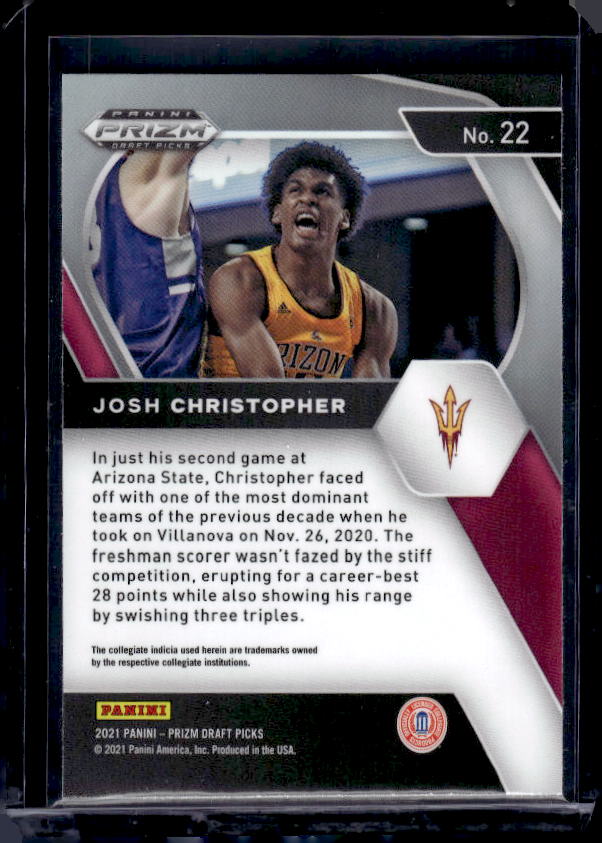 2021 Panini Prizm Draft Picks #22b Josh Christopher