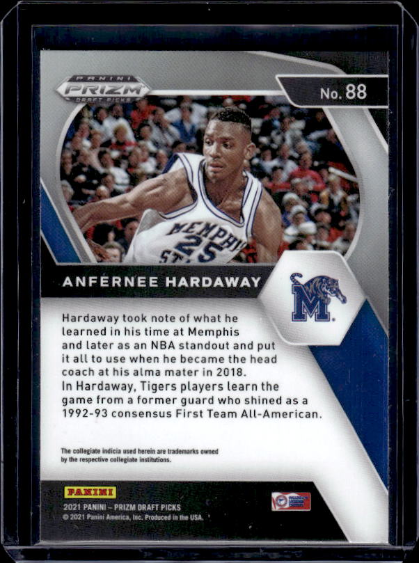 2021 Panini Prizm Draft Picks #88 Anfernee Hardaway