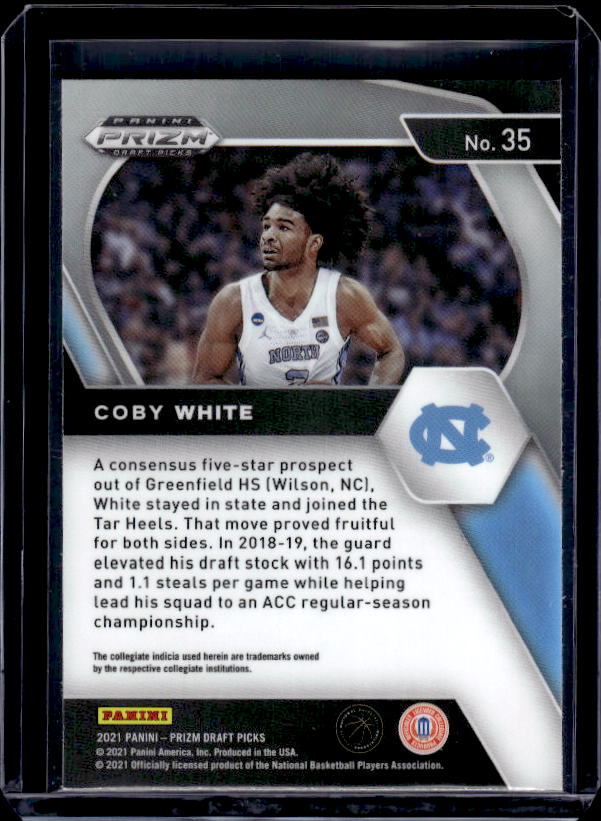 2021 Panini Prizm Draft Picks #35 Coby White