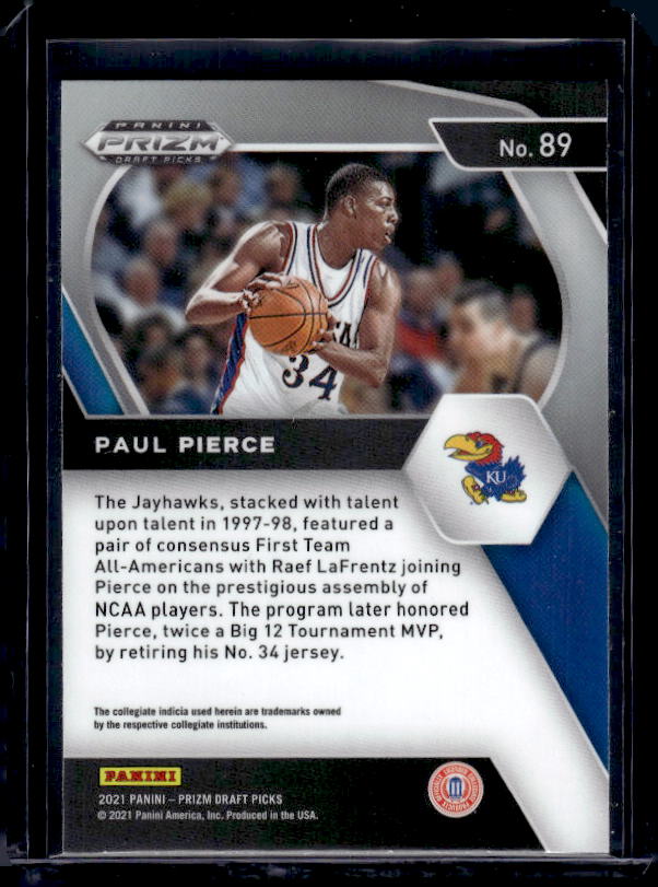 2021 Panini Prizm Draft Picks #89 Paul Pierce