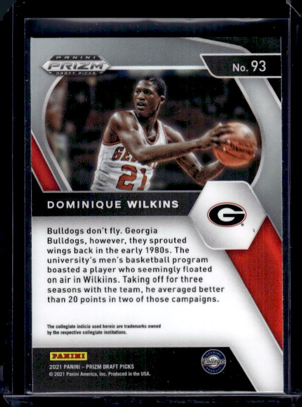 2021 Panini Prizm Draft Picks #93 Dominique Wilkins