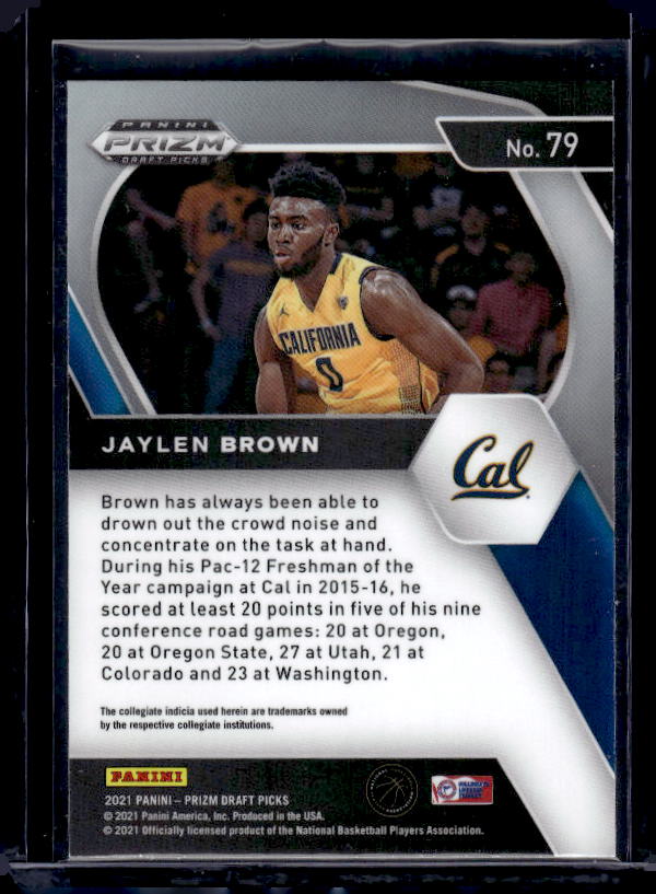 2021 Panini Prizm Draft Picks #79 Jaylen Brown