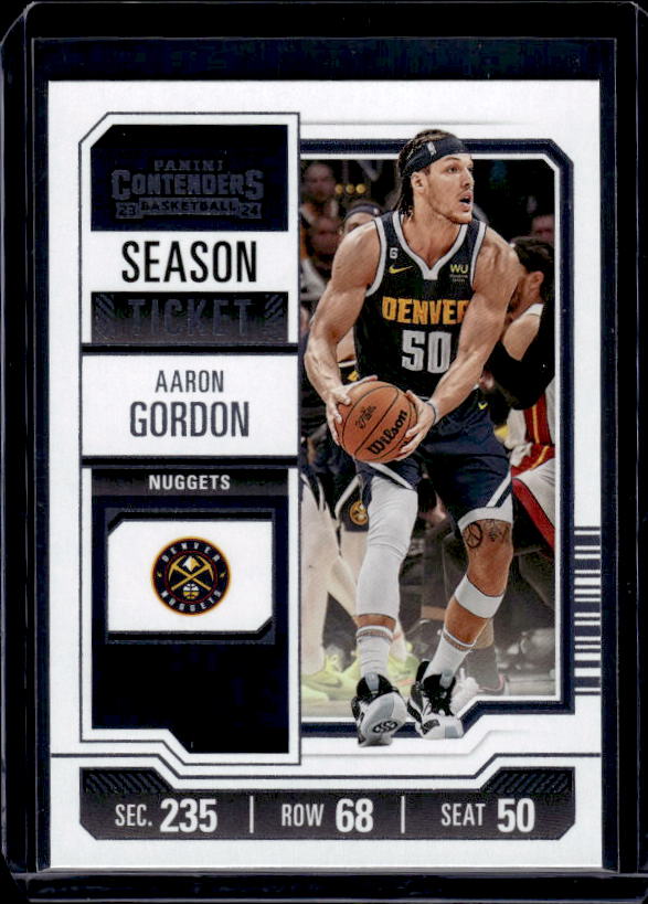2023-24 Panini Contenders #47 Aaron Gordon Season Ticket Retail