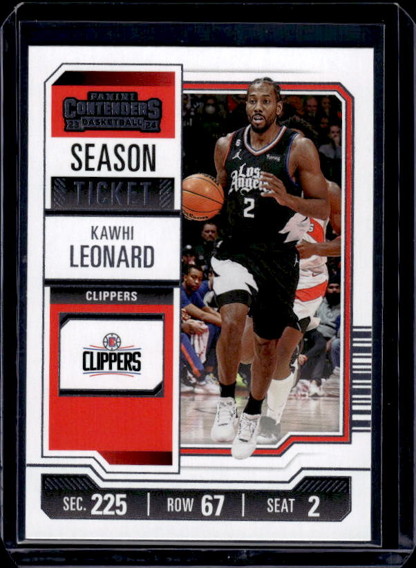 2023-24 Panini Contenders #80 Kawhi Leonard