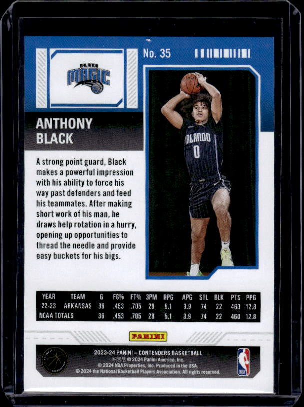 2023-24 Panini Contenders #35 Anthony Black