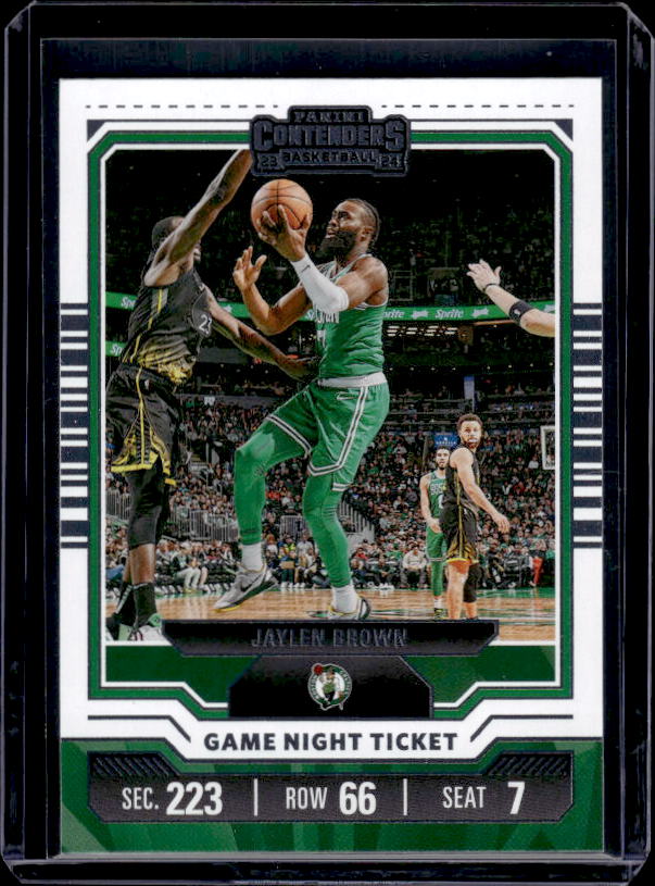 2023-24 Panini Contenders #4 Jaylen Brown Game Night Ticket