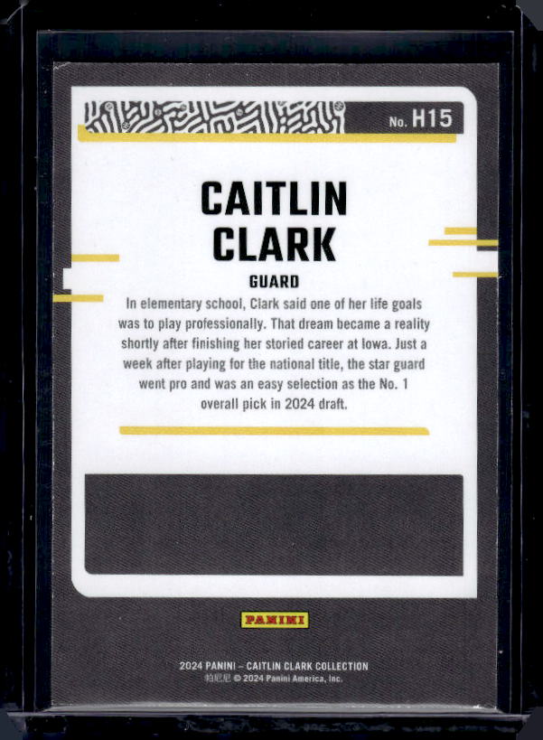 2024 Panini Caitlin Clark Collection #H15 Caitlin Clark
