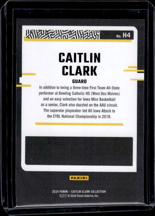 2024 Panini Caitlin Clark Collection #H4 Caitlin Clark Highlights Target