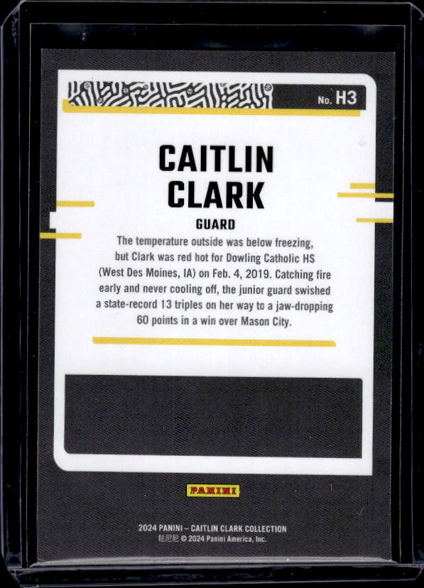 2024 Panini Caitlin Clark Collection #H3 Caitlin Clark Highlights Target