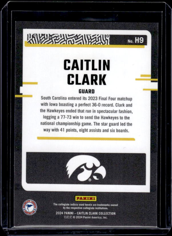 2024 Panini Caitlin Clark Highlights Pointed Stars #/299