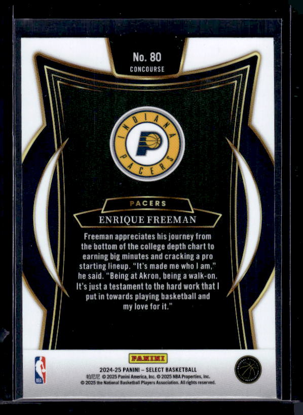 2024-25 Panini Select #80 Enrique Freeman