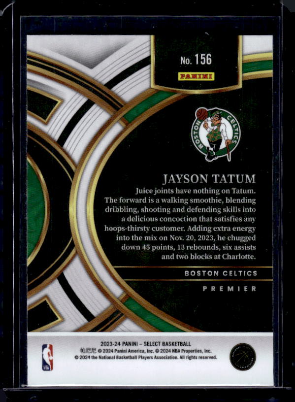 2023-24 Panini Select #156 Jayson Tatum