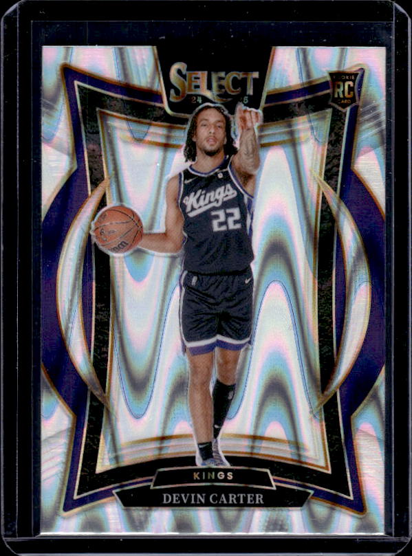 2024-25 Panini Select #92 Devin Carter Tectonic Prizm