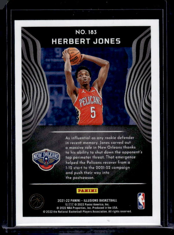 2021-22 Panini Illusions #183 Herbert Jones Emerald