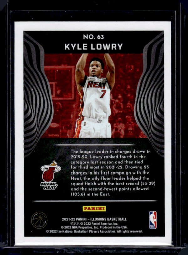 2021-22 Panini Illusions #63 Kyle Lowry Emerald