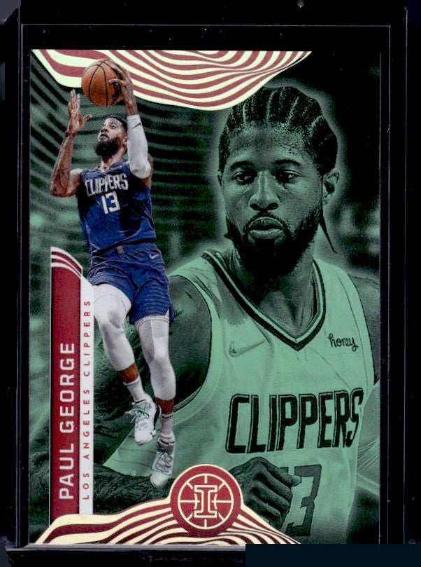 2021-22 Panini Illusions #101 Paul George Emerald