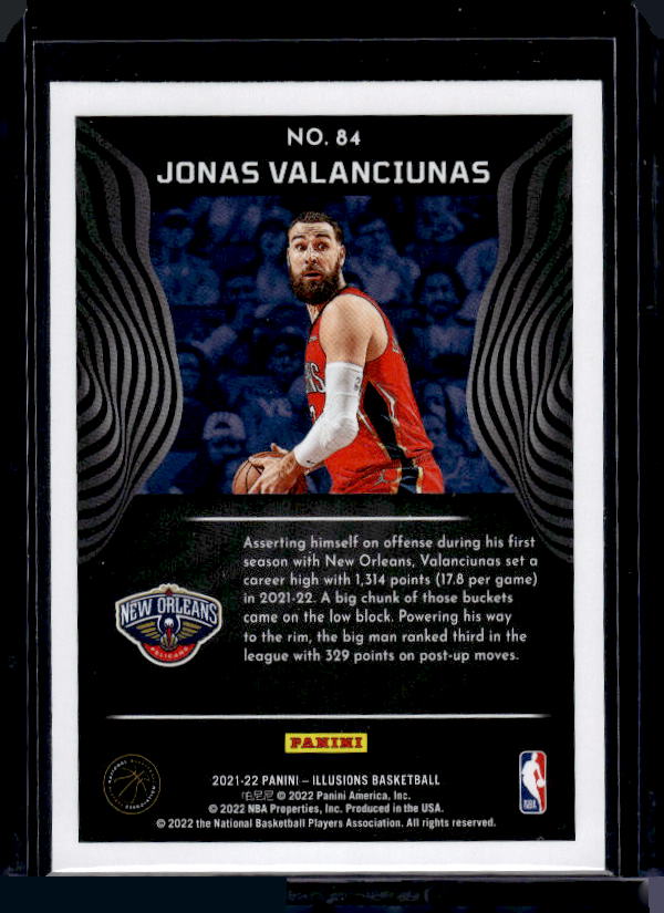 2021-22 Panini Illusions #84 Jonas Valanciunas Emerald