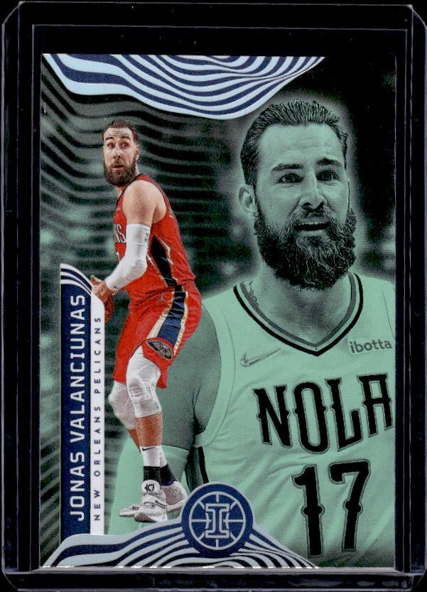 2021-22 Panini Illusions #84 Jonas Valanciunas Emerald