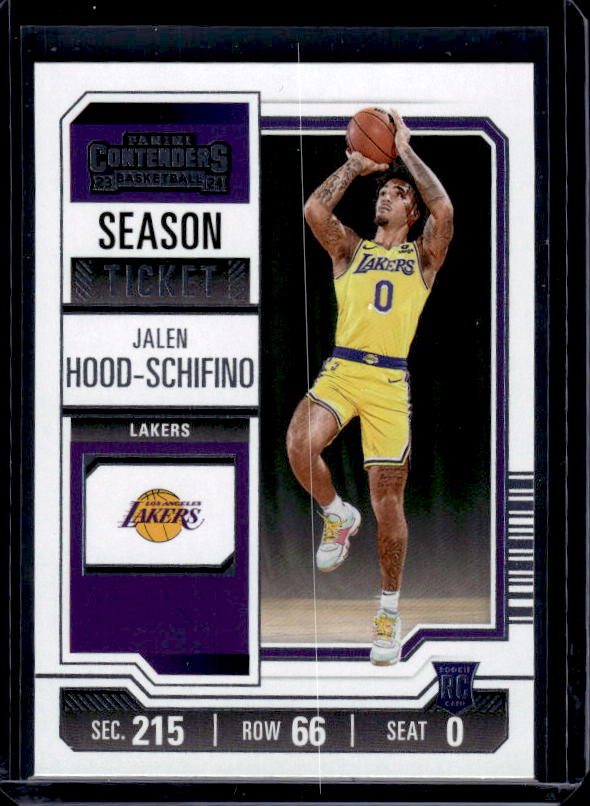2023-24 Panini Contenders #83 Jalen Hood-Schifino Season Ticket Retail