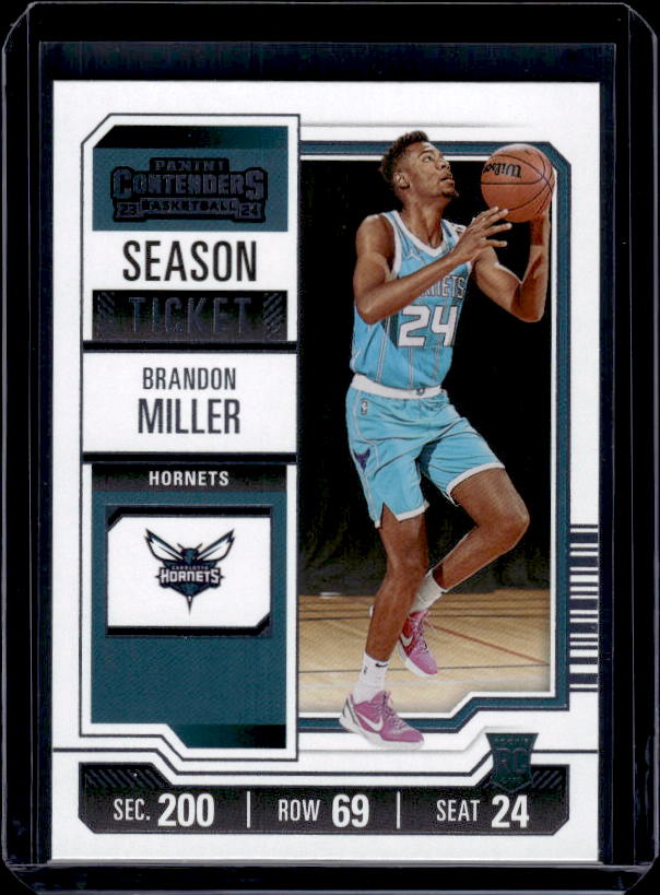 2023-24 Panini Contenders #24 Brandon Miller