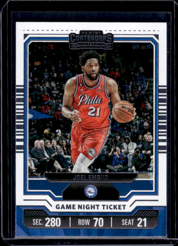 2023-24 Panini Contenders #24 Joel Embiid Game Night Ticket