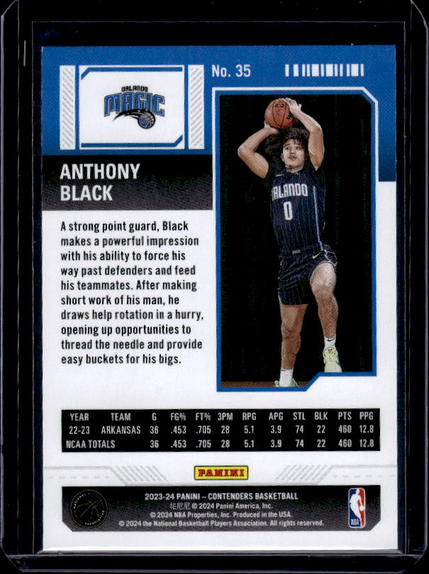 2023-24 Panini Contenders #35 Anthony Black