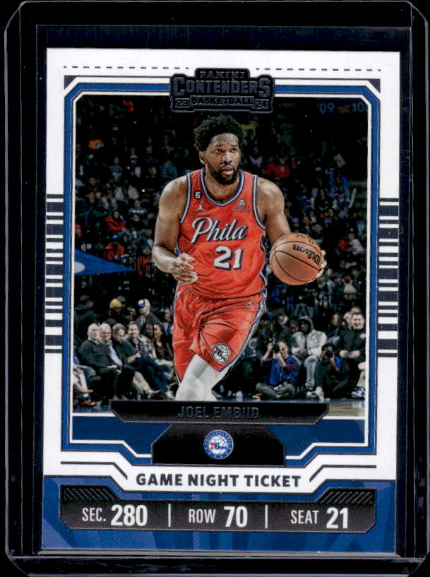 2023-24 Panini Contenders #24 Joel Embiid Game Night Ticket