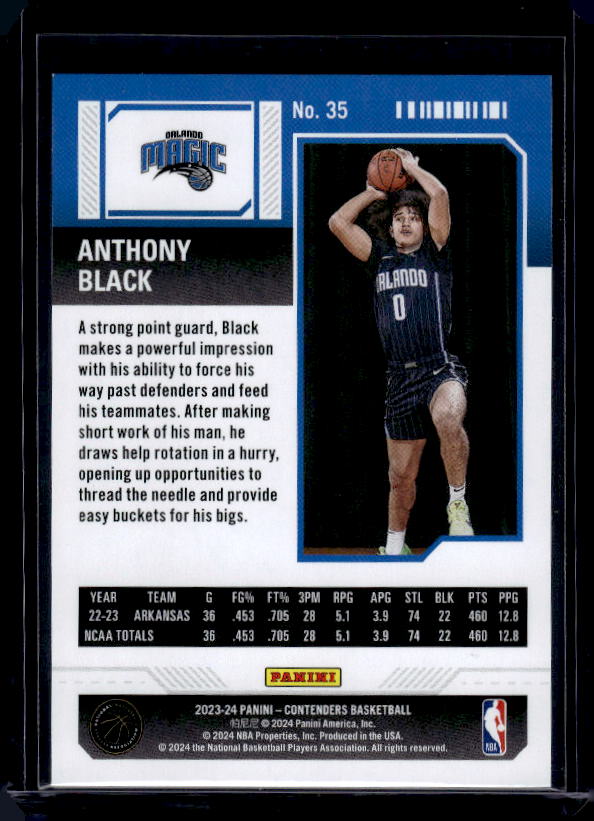 2023-24 Panini Contenders #35 Anthony Black
