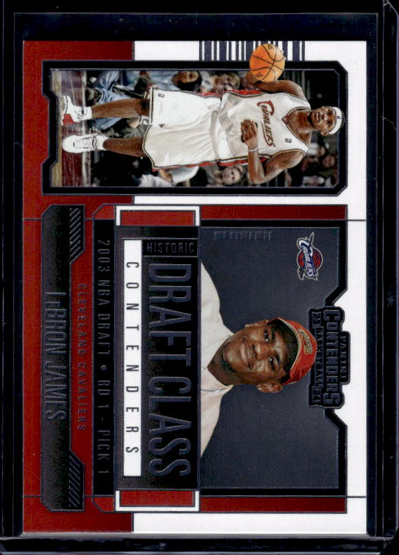 2023-24 Panini Contenders #4 LeBron James Historic Draft Class Contenders