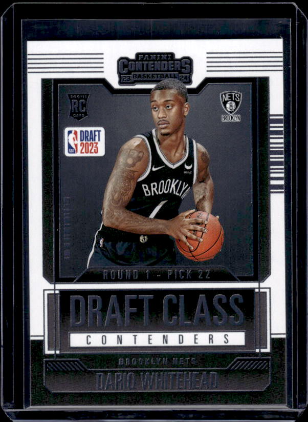 2023-24 Panini Contenders #6 Dariq Whitehead 2023 Draft Class Contenders