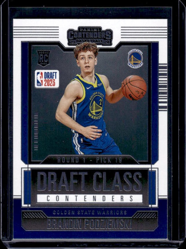 2023-24 Panini Contenders #19 Brandin Podziemski 2023 Draft Class Contenders