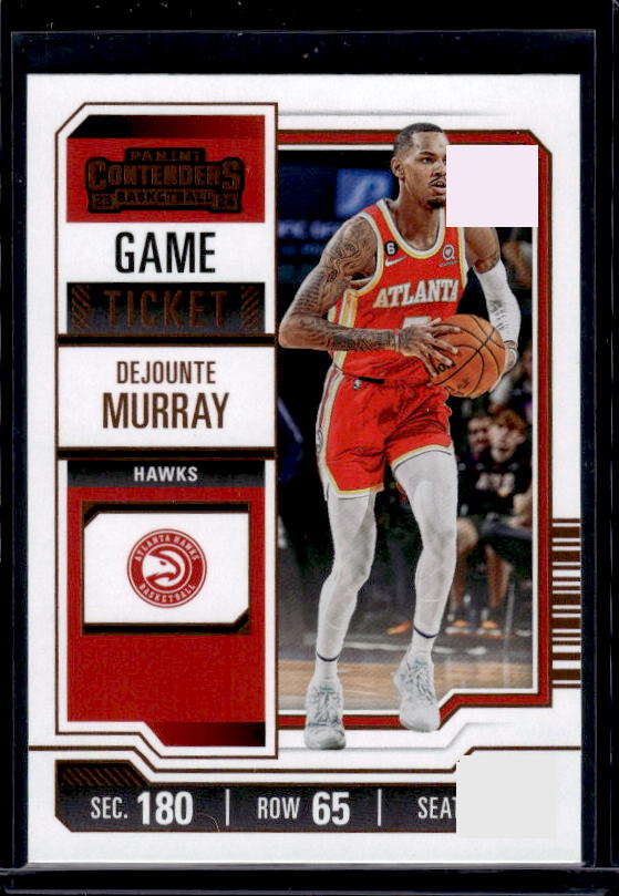 2023-24 Panini Contenders #57 Dejounte Murray Game Ticket Bronze