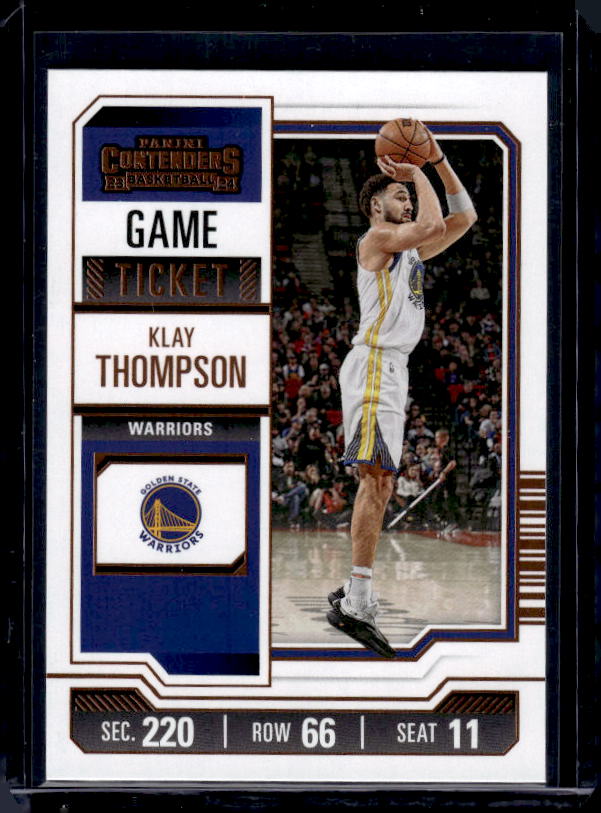 2023-24 Panini Contenders #5 Klay Thompson Game Ticket Bronze