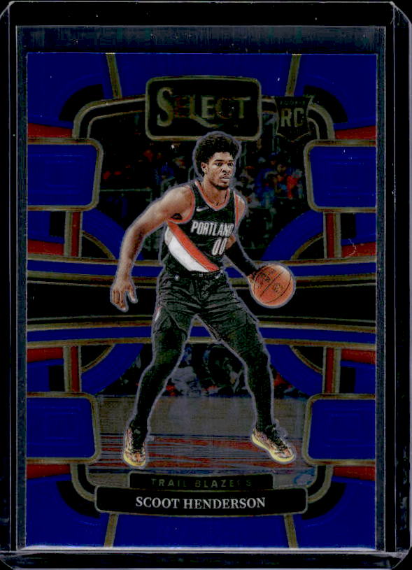 2023-24 Panini Select #77 Scoot Henderson Blue (Retail Base)