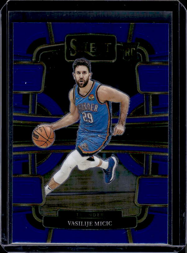 2023-24 Panini Select #92 Vasilije Micic Blue Prizms